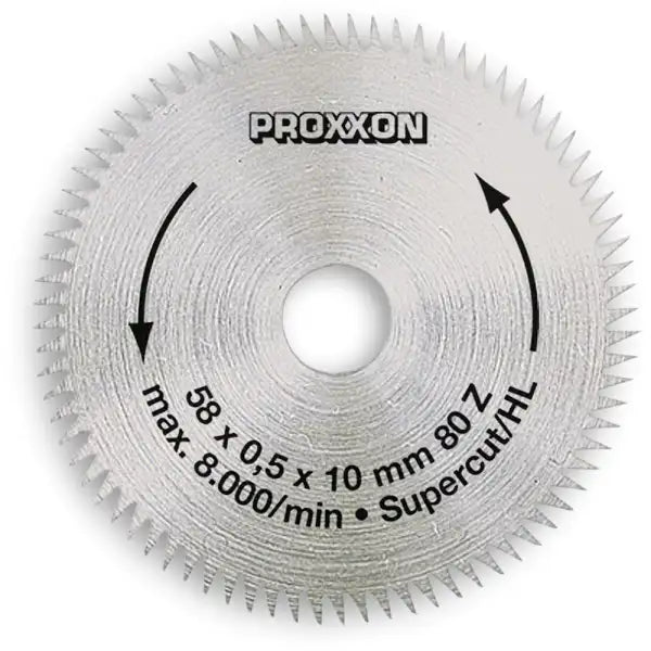 Proxxon 80 Tooth Blade 58 mm P-28014