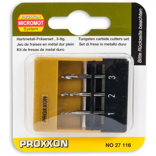 Proxxon Milling Cutters (Set Of 3) 27116 P-27116