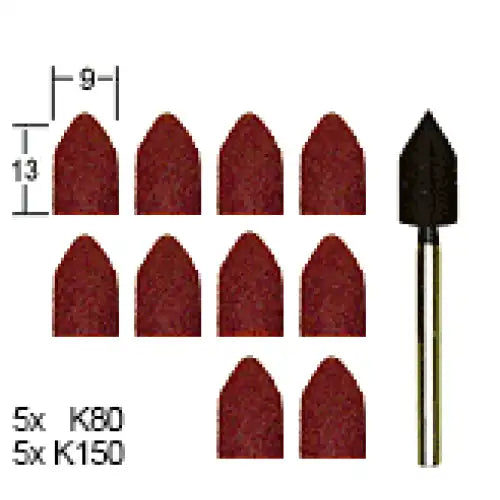 Proxxon Sanding Points With Arbor And Loadings P-28987
