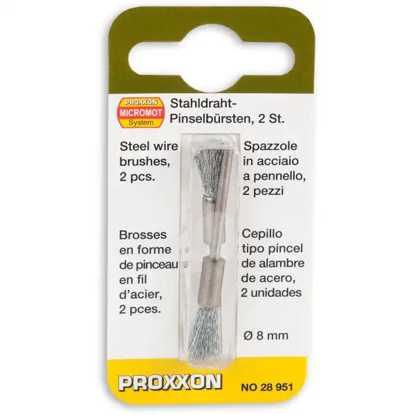 Proxxon Stainless Steel Wire Brush (Pk 2) P-28955