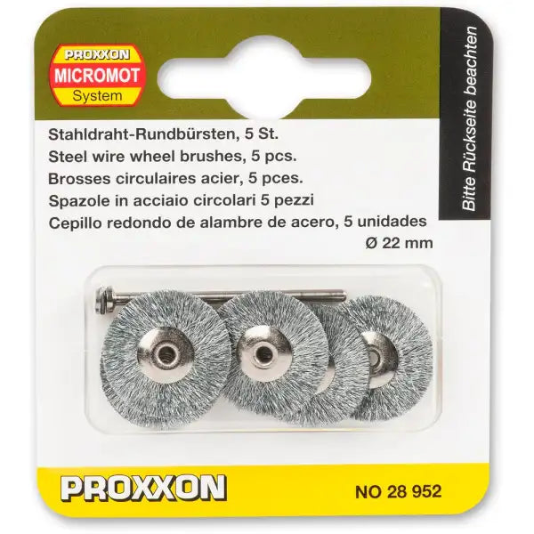 Proxxon Stainless Steel Wire Brush (Pk 5) P-28956