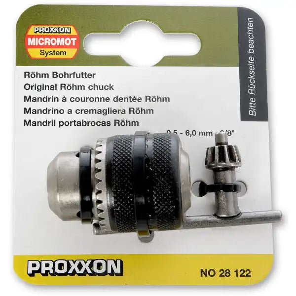 Proxxon Tbm Drill Chuck 6.Mm 28122 P-28122