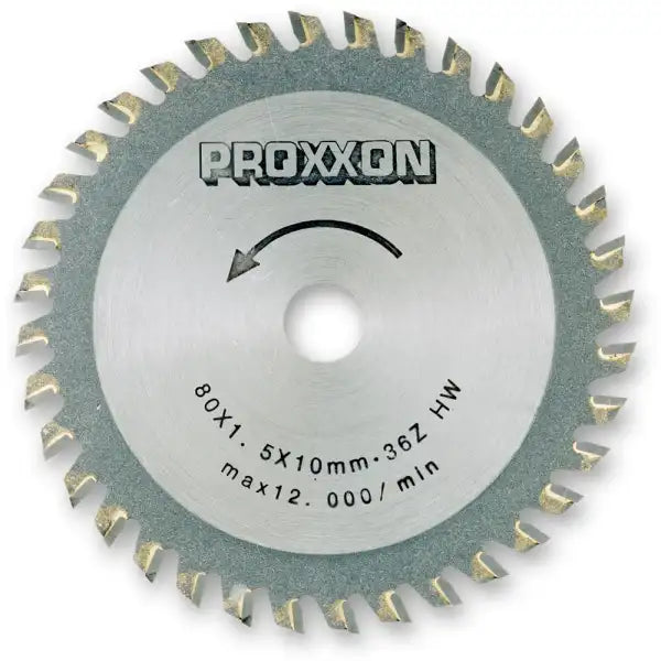 Proxxon TCT Sawblade 36T 80X1.6X10 P-28732