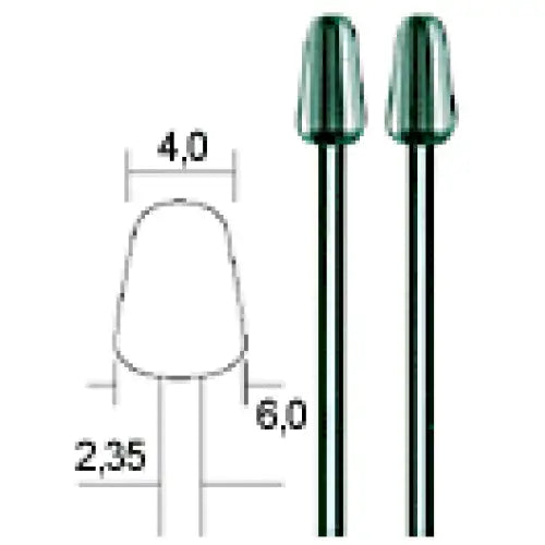 Proxxon Tungsten Vanadium milling bits HSS Cutters 4 mm (2 Pack)