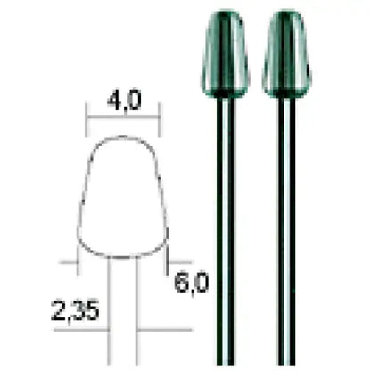 Proxxon Tungsten Vanadium milling bits HSS Cutters 4 mm (2 Pack)