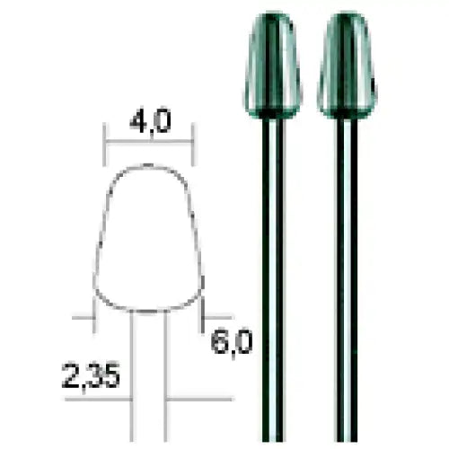 Proxxon Tungsten Vanadium milling bits HSS Cutters 4 mm (2 Pack) P-28723