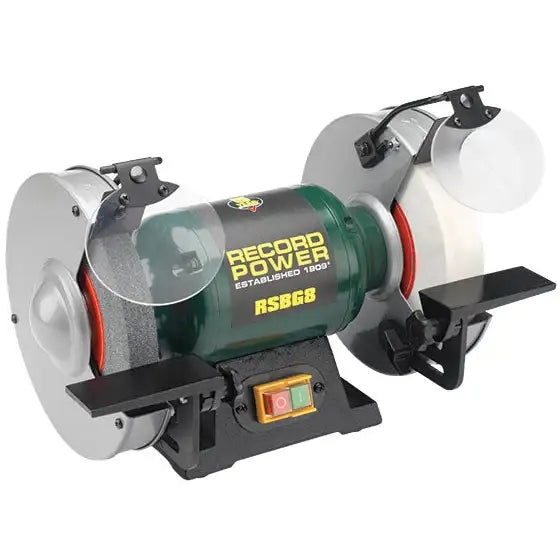 Record Power RSBG8 8’’ Bench Grinder with 40 mm White Stone 71550 - grinder