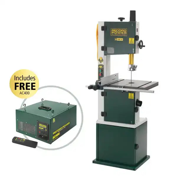 Record Power Sabre 300 12’’ Bandsaw + Free AC400 Two Stage Air Filter 69000 + AC400