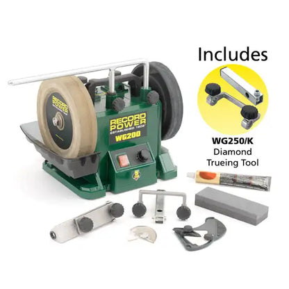 Record Power WG200-PK/A 8’’ Wet Stone Sharpening System Package Deal 33200 - Sharpening