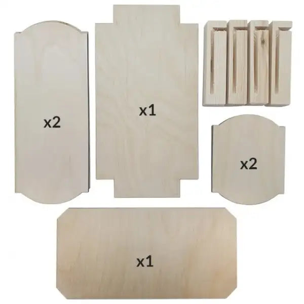 Rectangular Flat Pack Wooden Box - Pyrography Project
