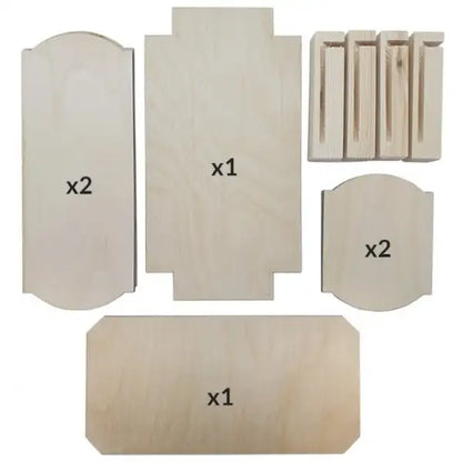 Rectangular Flat Pack Wooden Box - Pyrography Project