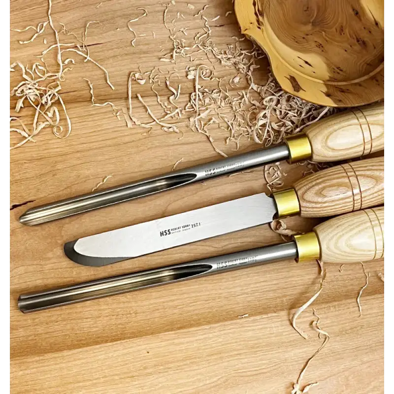 Robert Sorby 1/2’’ Three Piece Bowl Turning Set (84HS) - Woodturning Tools