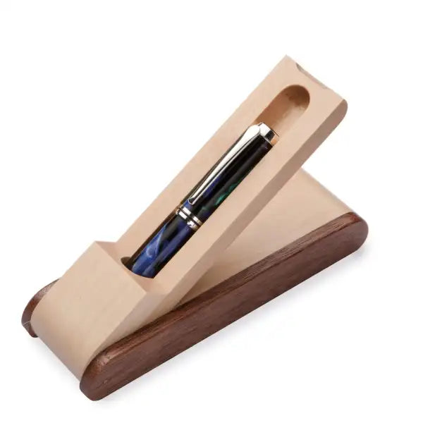 Rosewood / Maple Flip Pen Box - Single BOX17A