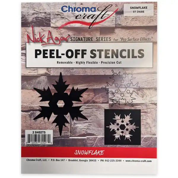 Snowflakes Peel-Off Stencil Set CRAFT-STSNW