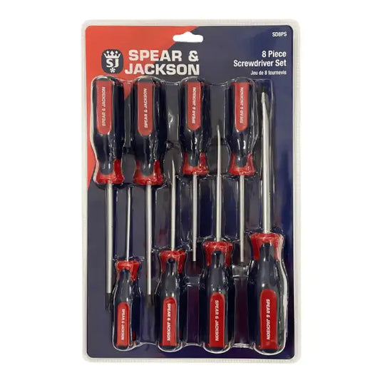 Spear & Jackson 8 Piece Screwdriver set SD8PS - Hand Tools