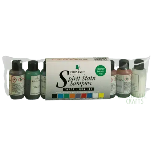 Spirit Stain Kit (Rainbow Colours) - Chestnut Products - Wood Stains & Colours