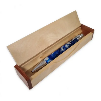 Square Wooden Pen Box
