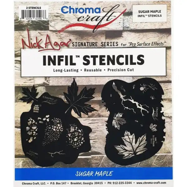 Sugar Maple Leaf Infil Stencil Set CRAFT-STISML