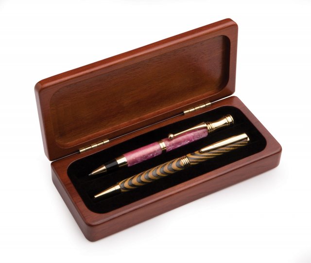 Rosewood Pen Box - Single or Double