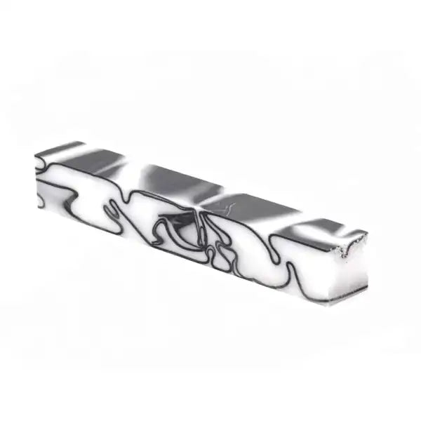Trooper - White & Black - Kirinite Pen Blank 5060592530441 - Kirinite Pen Blanks