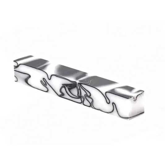 Trooper - White & Black - Kirinite Pen Blank - Kirinite Pen Blanks