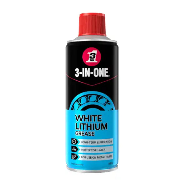 WD-40 3-In-One White Lithium Grease Spray 400 ml WD40-3in1LITH400ml