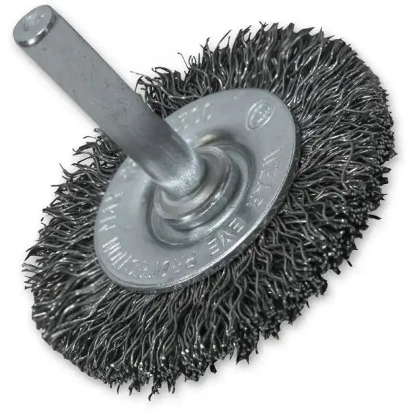 Wire Brush 50mm x 6mm Shank 0.30 Wire - Faithfull FAIWBS50C
