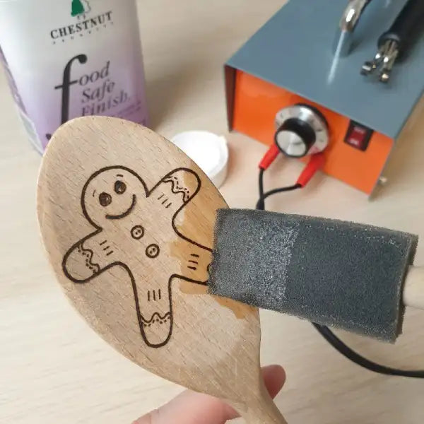 Wooden Beech Spoon - Pyrography Project CRAFT-J60017