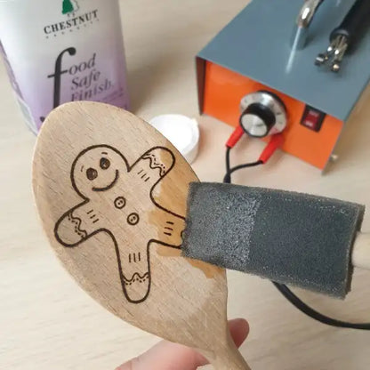 Wooden Beech Spoon - Pyrography Project CRAFT-J60017