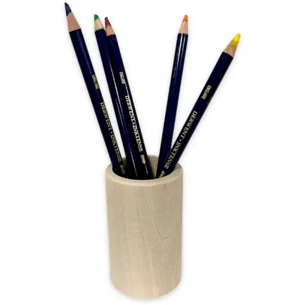 Wooden Round Pencil Pot - Pyrography Project CRAFT-J60011