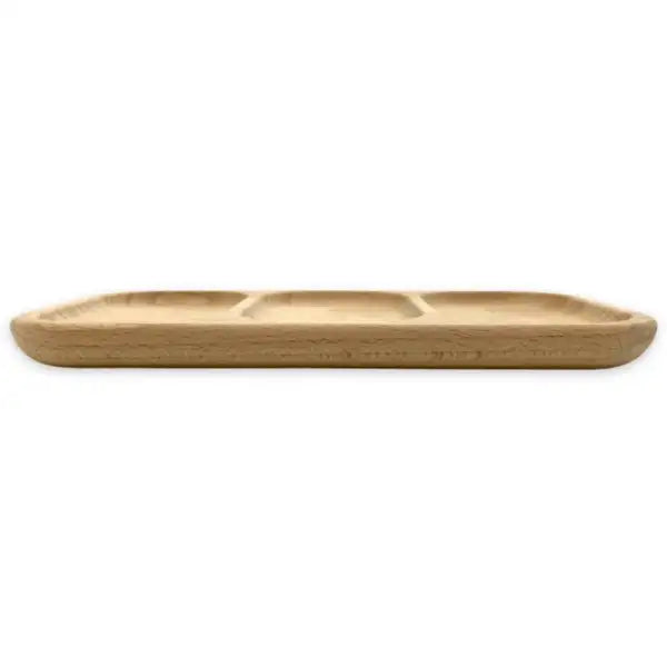 Wooden Tray with Compartments