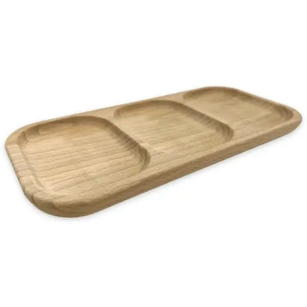 Wooden Tray with Compartments