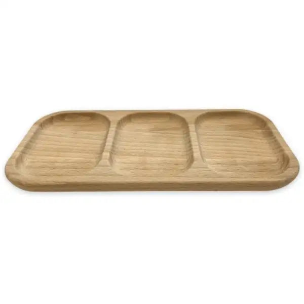 Wooden Tray with Compartments