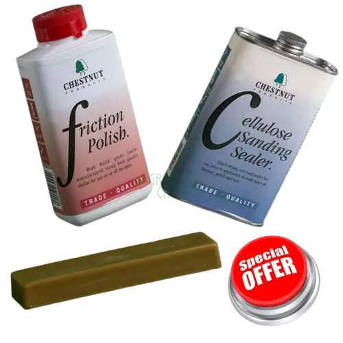 Woodturners Gloss Finishing Kit - Finishing Products