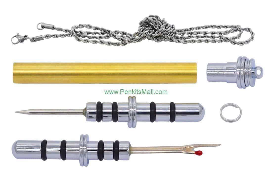 Chrome Seam Ripper Necklace Kit - UK Pen Blanks