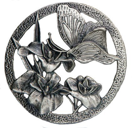 Butterfly - Decorative Pewter Lid (Potpourri)