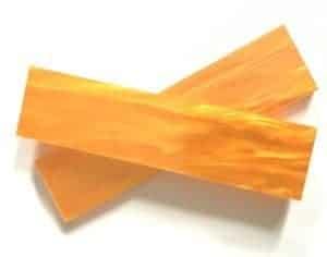 Kirinite Orange Pearl / Solar Flare Knife Scales - Set of 3 - UK Pen Blanks