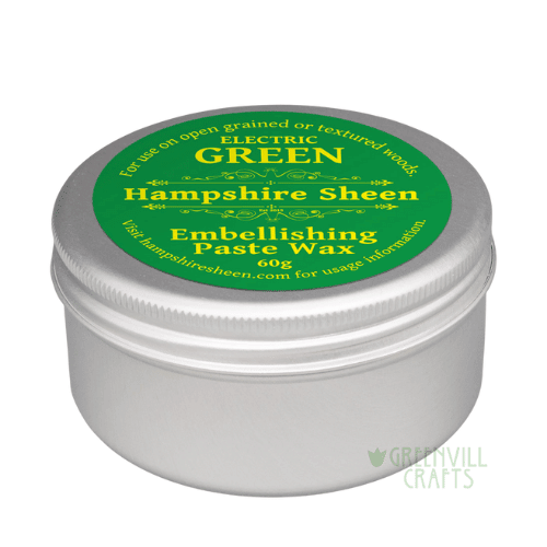 Electric Green Embellishing Wax - Hampshire Sheen - UK Pen Blanks