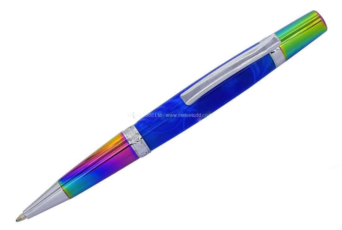 Chrome & Multicolour Elegant beauty Cerra Pen Kit - UK Pen Blanks