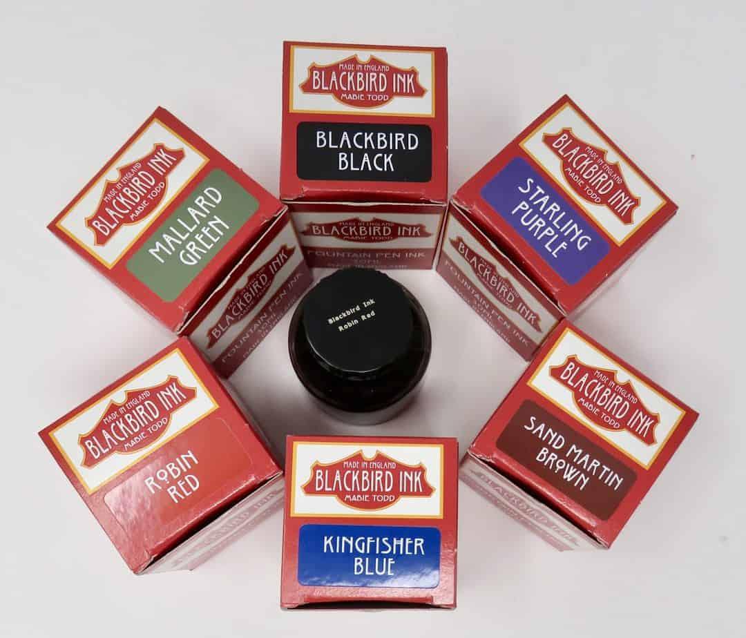 Blackbird Black Fountain Pen Ink - UK Pen Blanks
