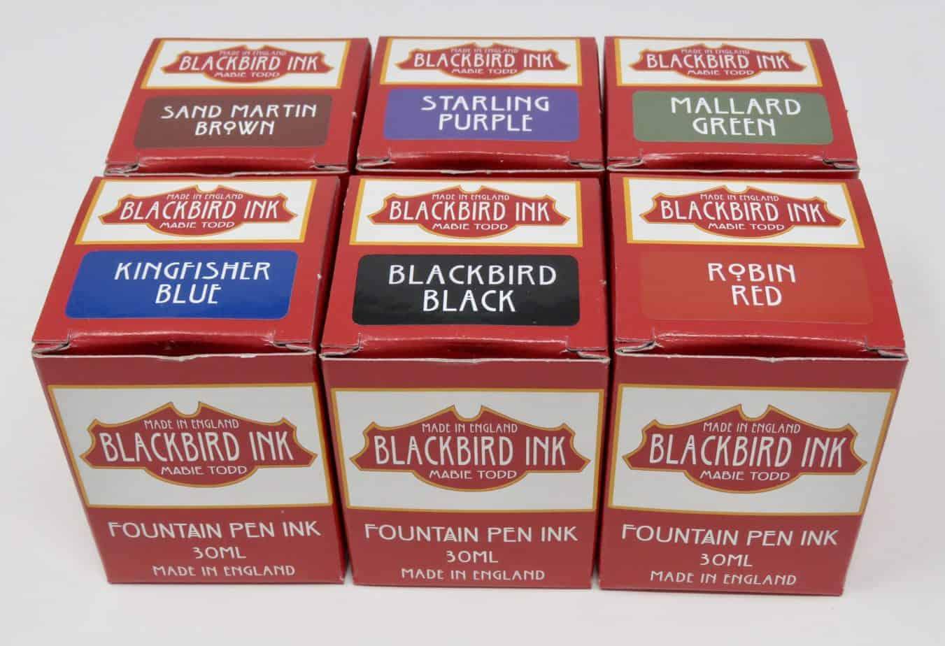 Blackbird Black Fountain Pen Ink - UK Pen Blanks