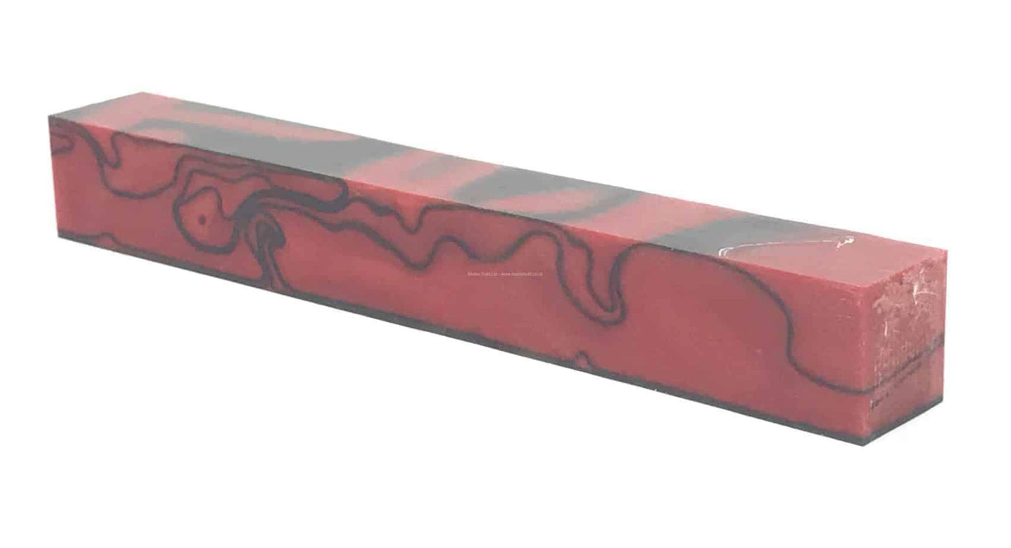 Red Devil - Acrylic Kirinite Pen Blank - UK Pen Blanks