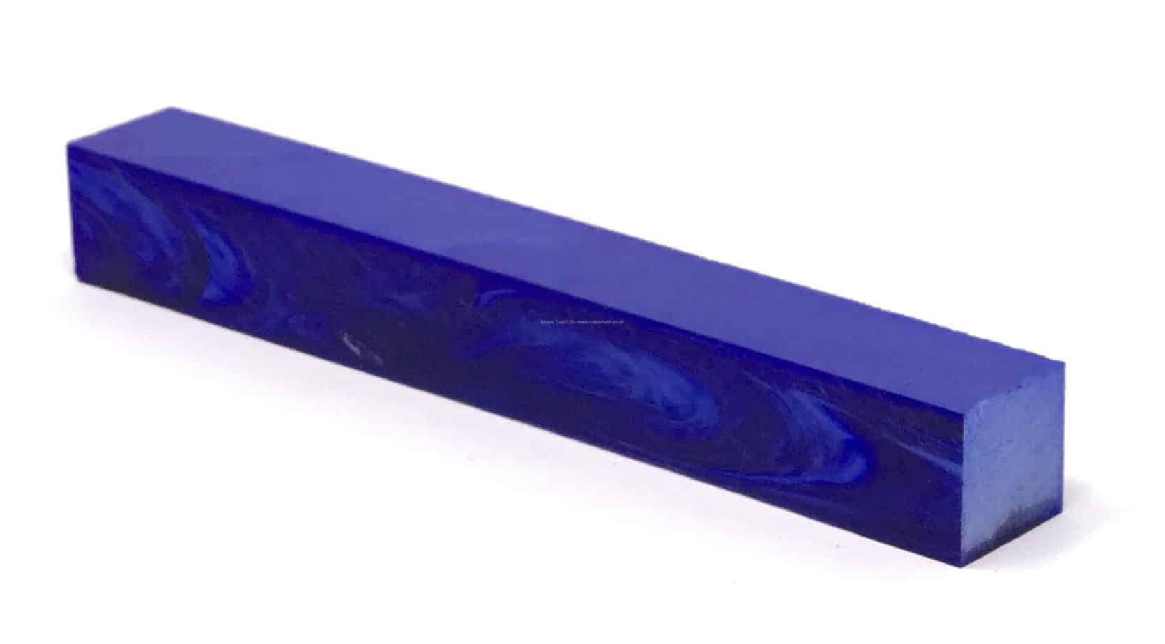 Deep Blue Pearl - Acrylic Kirinite Pen Blank - UK Pen Blanks