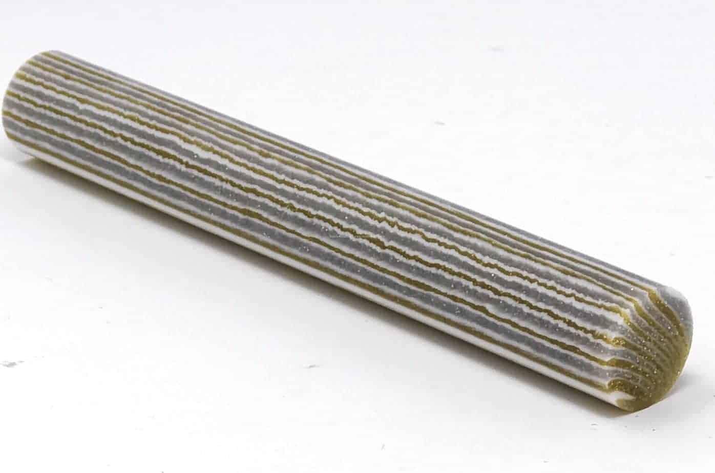 White / Gold / Silver Glitter - Polyester GPS Pen Blank Rod - UK Pen Blanks