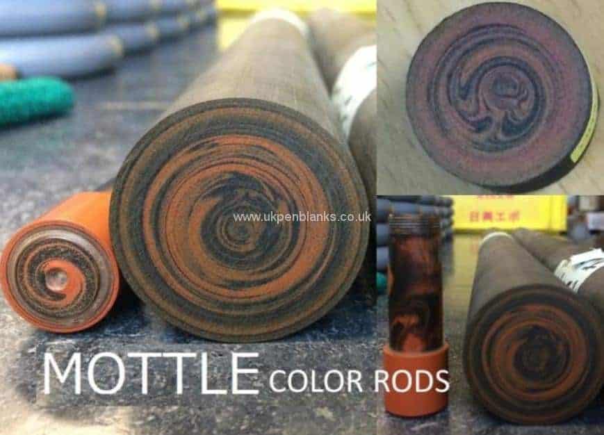 Mottle Coloured Ebonite Pen Blanks - UK Pen Blanks