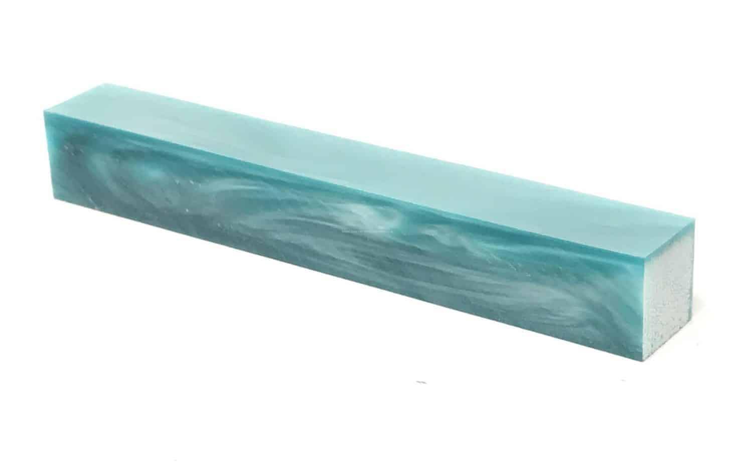 Turquoise Pearl - Acrylic Kirinite Pen Blank - UK Pen Blanks