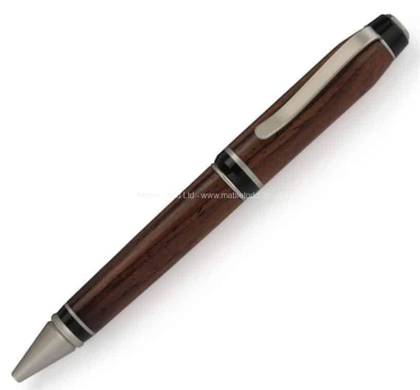 Cigar Pen Kit - Satin Silver - UK Pen Blanks