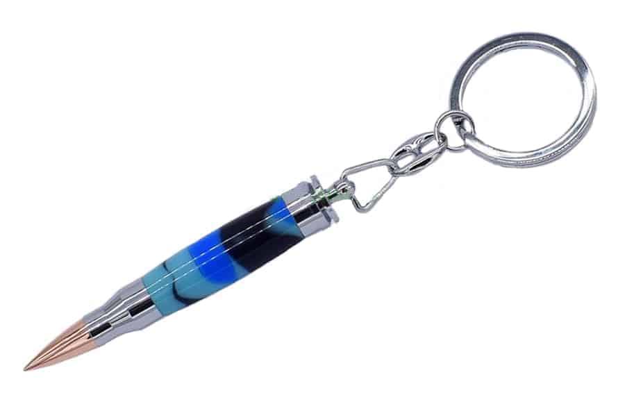 Mini bullet key ring kits - Chrome - UK Pen Blanks