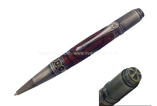 ProzX Art Deco Pen Kit - Antique bronze polish and Gun-polish - UK Pen Blanks