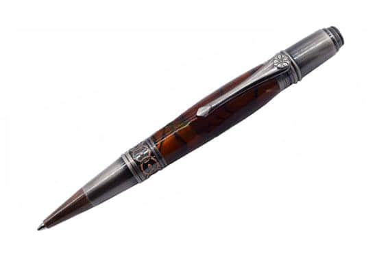 ProzX Art Deco Pen Kit - Antique Rose Copper and Gun-Polish - UK Pen Blanks
